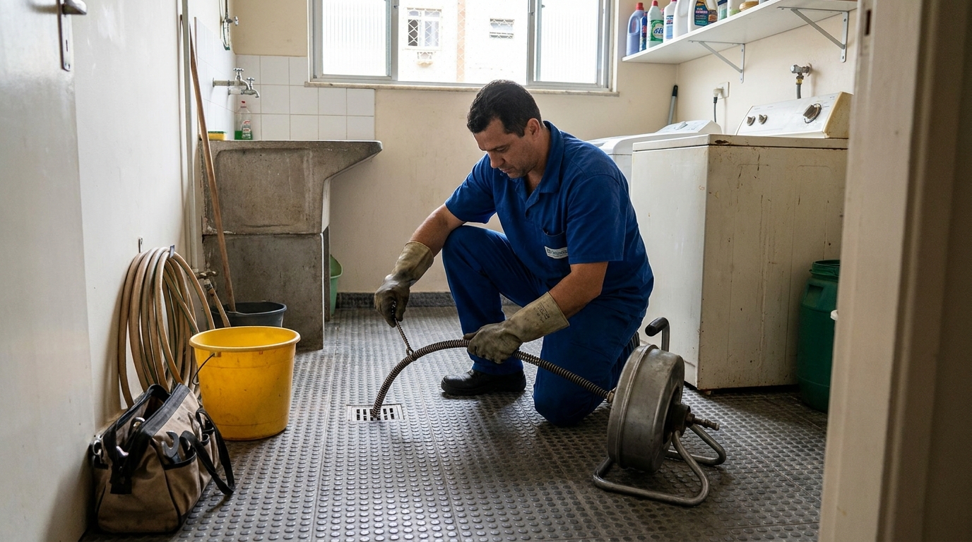 Desentupimento de ralo profissional em Sete Lagoas‑MG